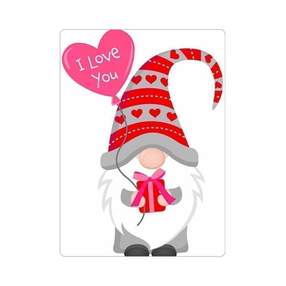 Cute Gnome Valentine's Magnet - Picture 1 of 3